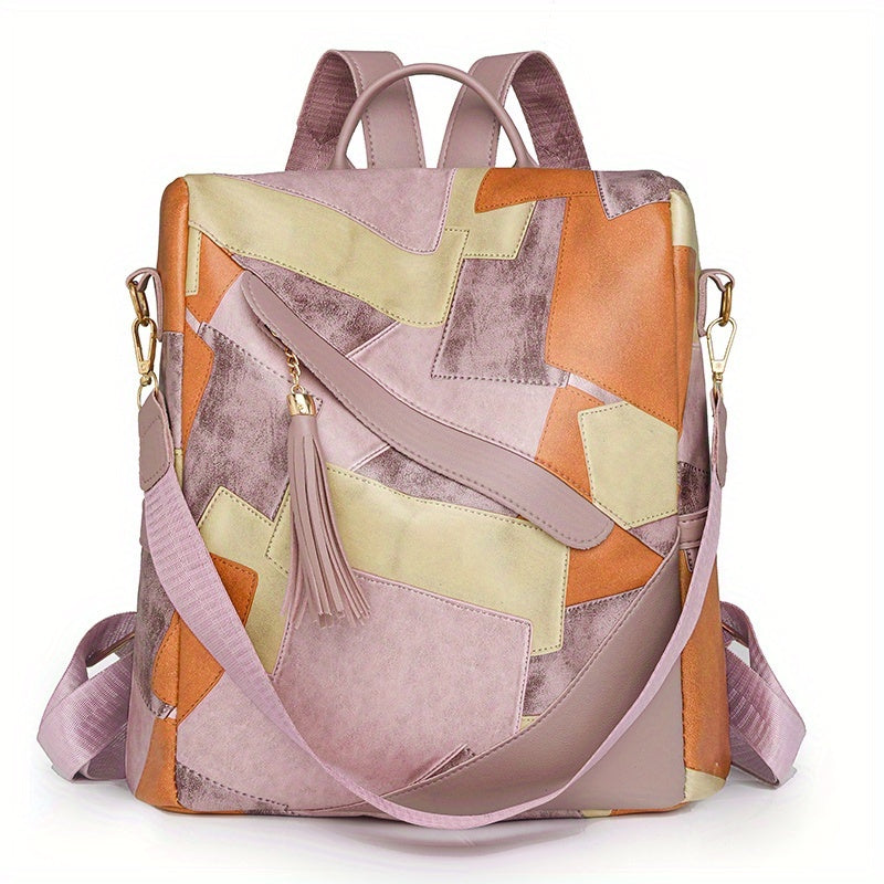 Petronilla | Mochila Antirrobo de Patchwork