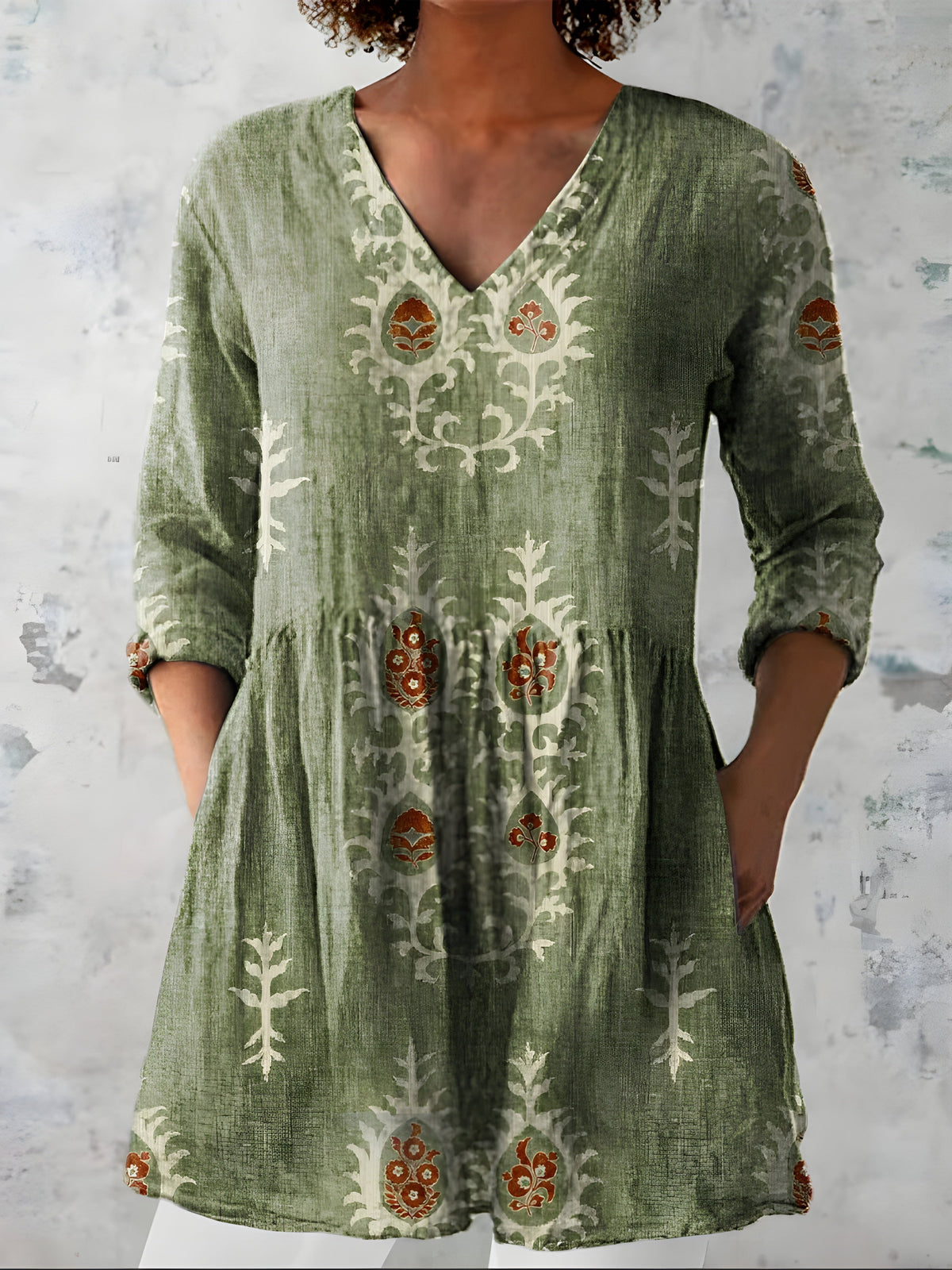 Everly | Blusa Larga con Escote en V
