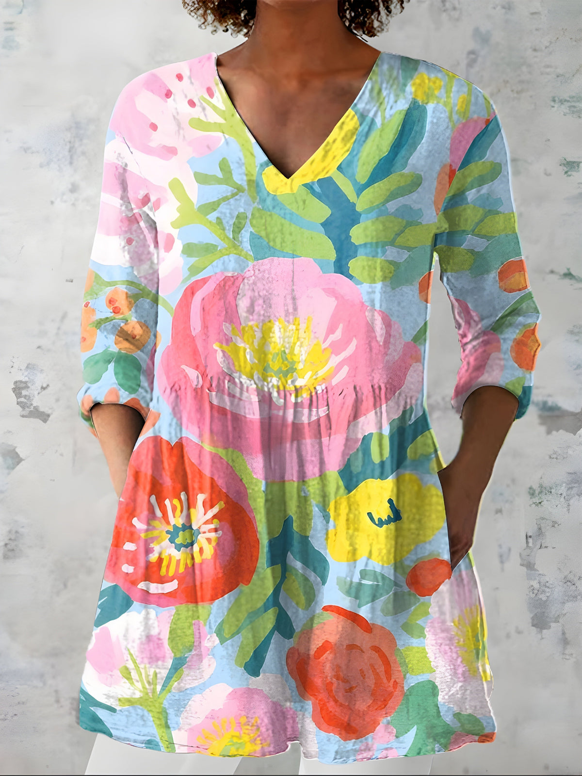 Valerie | Blusa Larga con Escote en V