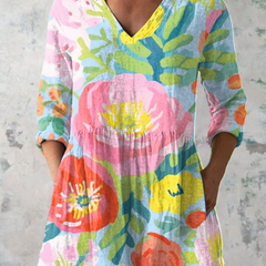 Ayra | Blusa Oversize con Estampado Vibrante