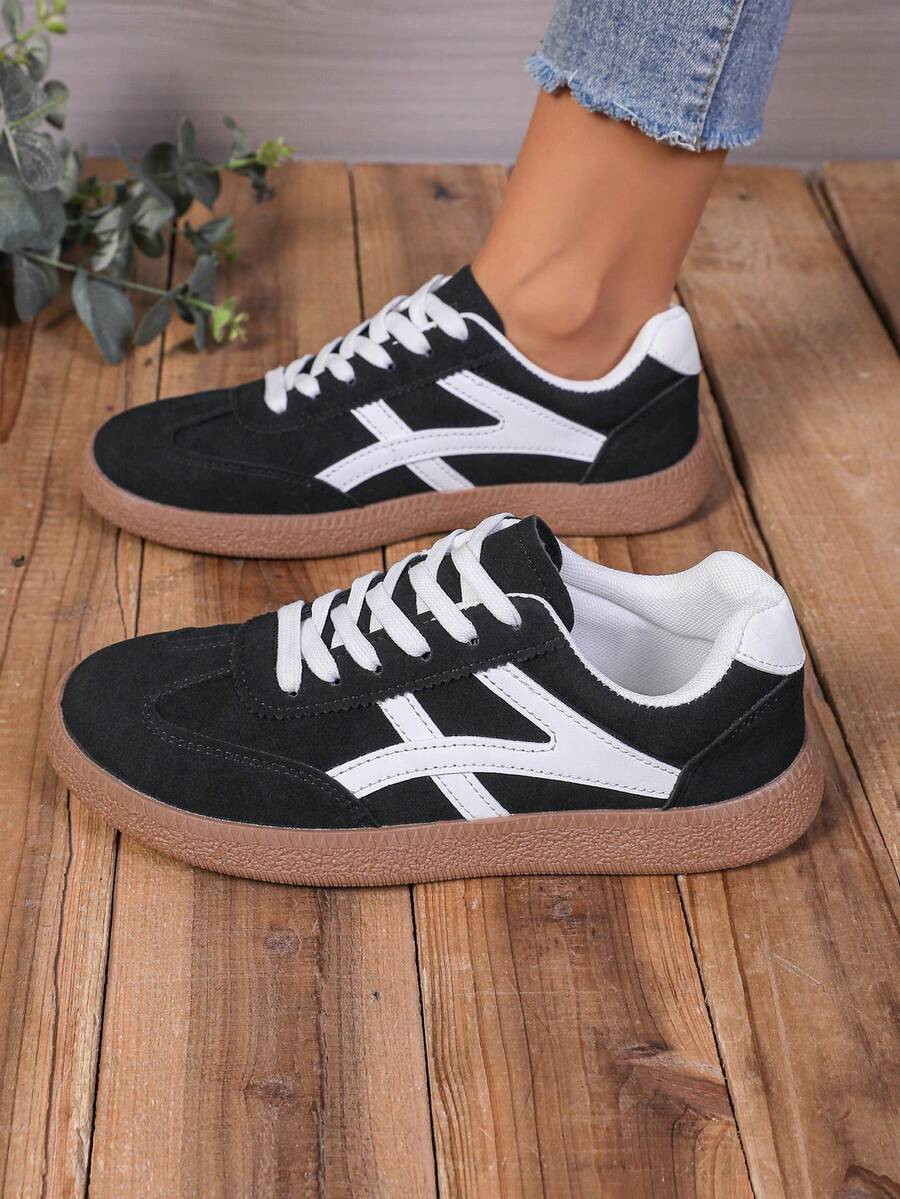 Nieuwe casual sportschoenen, modieuze veelzijdige Duitse trainingschoenen, dameschoenen met vetersluiting, studentenschoenen