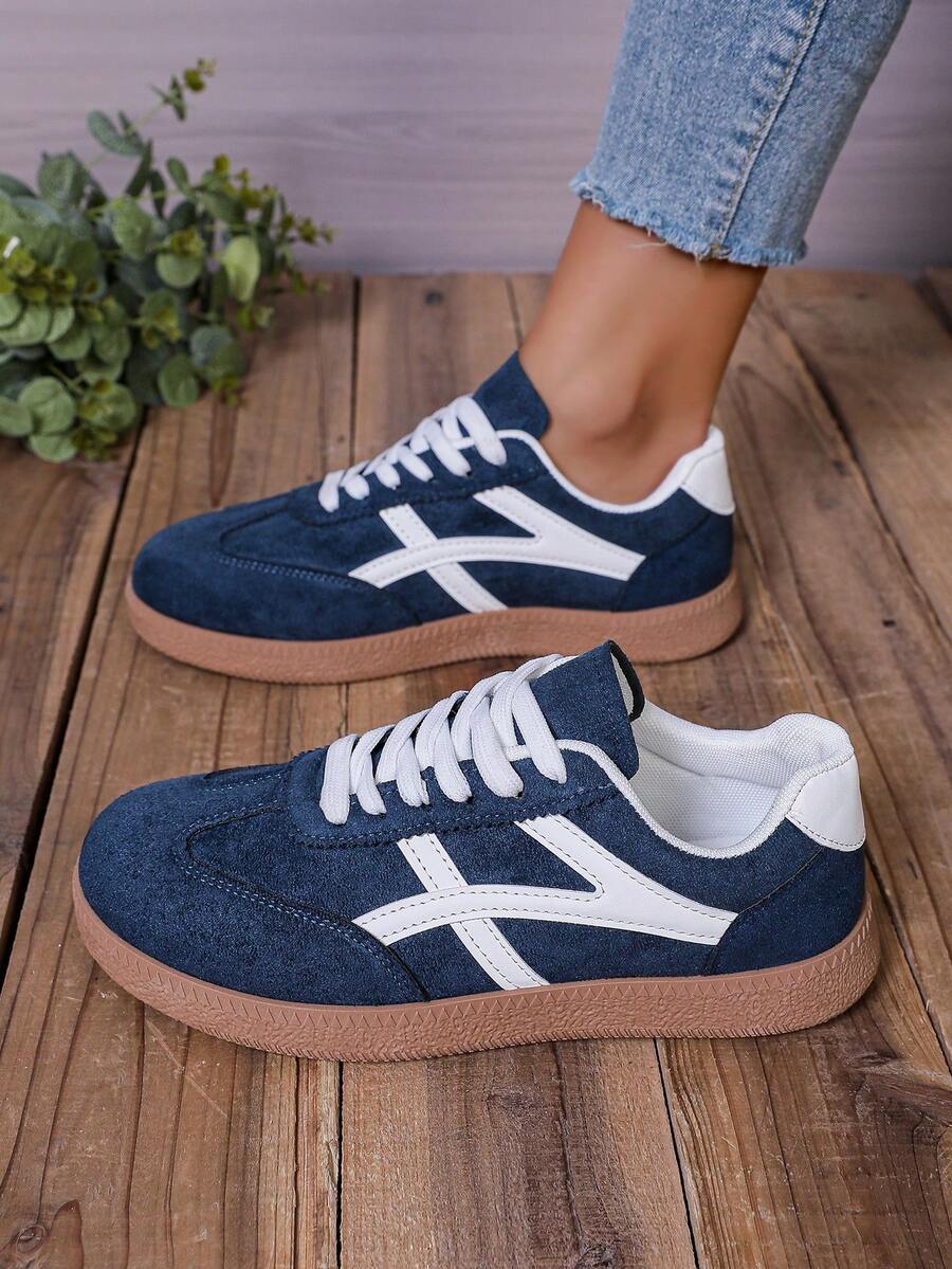 Nieuwe casual sportschoenen, modieuze veelzijdige Duitse trainingschoenen, dameschoenen met vetersluiting, studentenschoenen