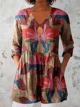 Alina | Blusa amplia con diseño vibrante