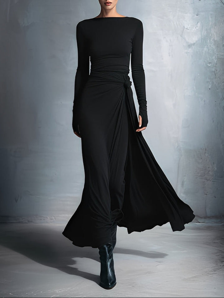 Itziar | Vestido Elegante con Nudo Lateral