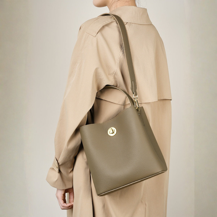 Bolso | Bandolera minimalista de piel de vaca suave para mujer