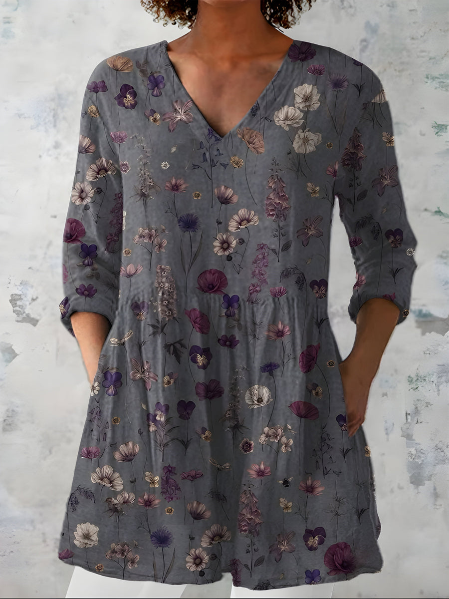 Addison | Blusa Larga con Escote en V