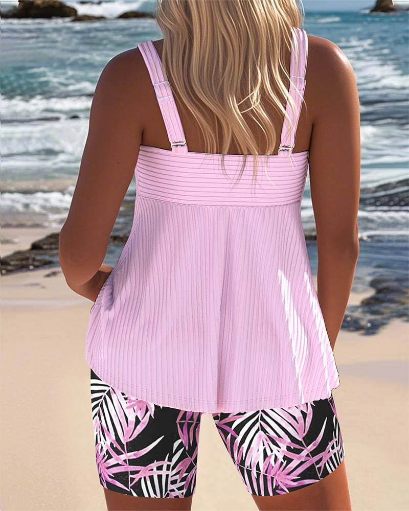 Luna® – Conjunto de tankini colorido