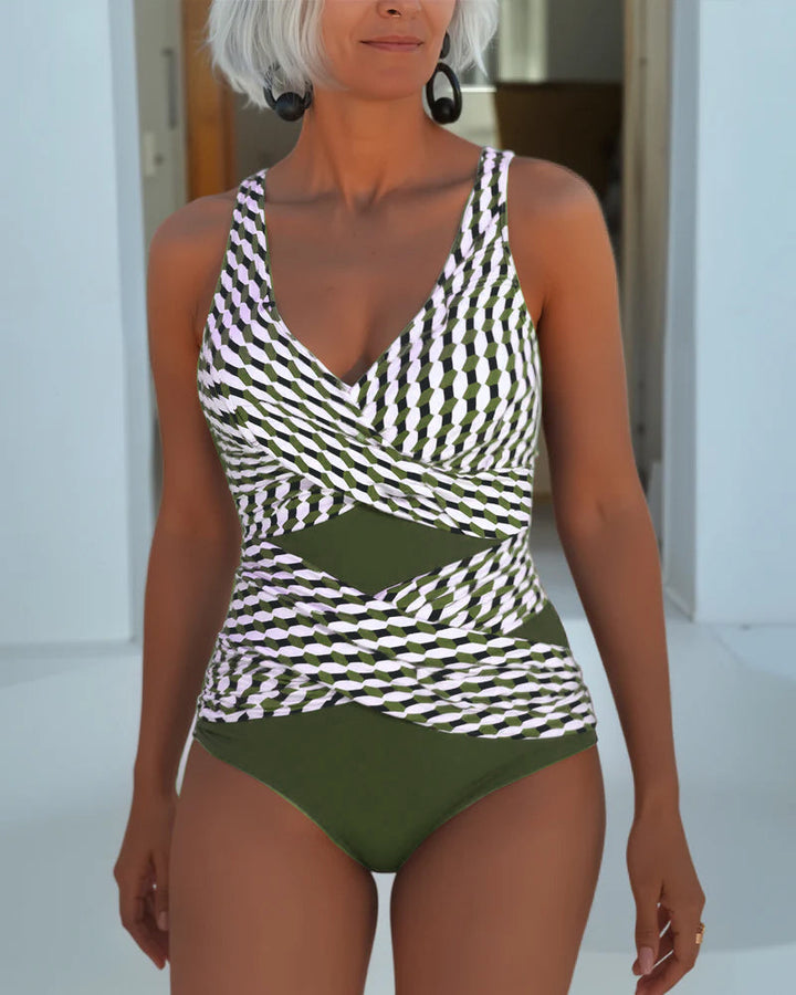 Ashley | Traje de baño con diseño cruzado para uso casual en el resort