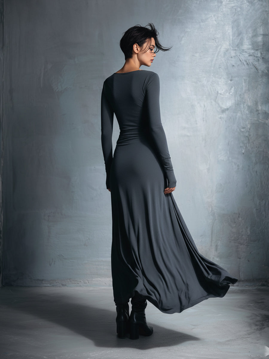 Itziar | Vestido Elegante con Nudo Lateral