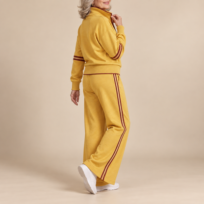 Itziar | Conjunto de Punto Suave con Pantalón Ancho