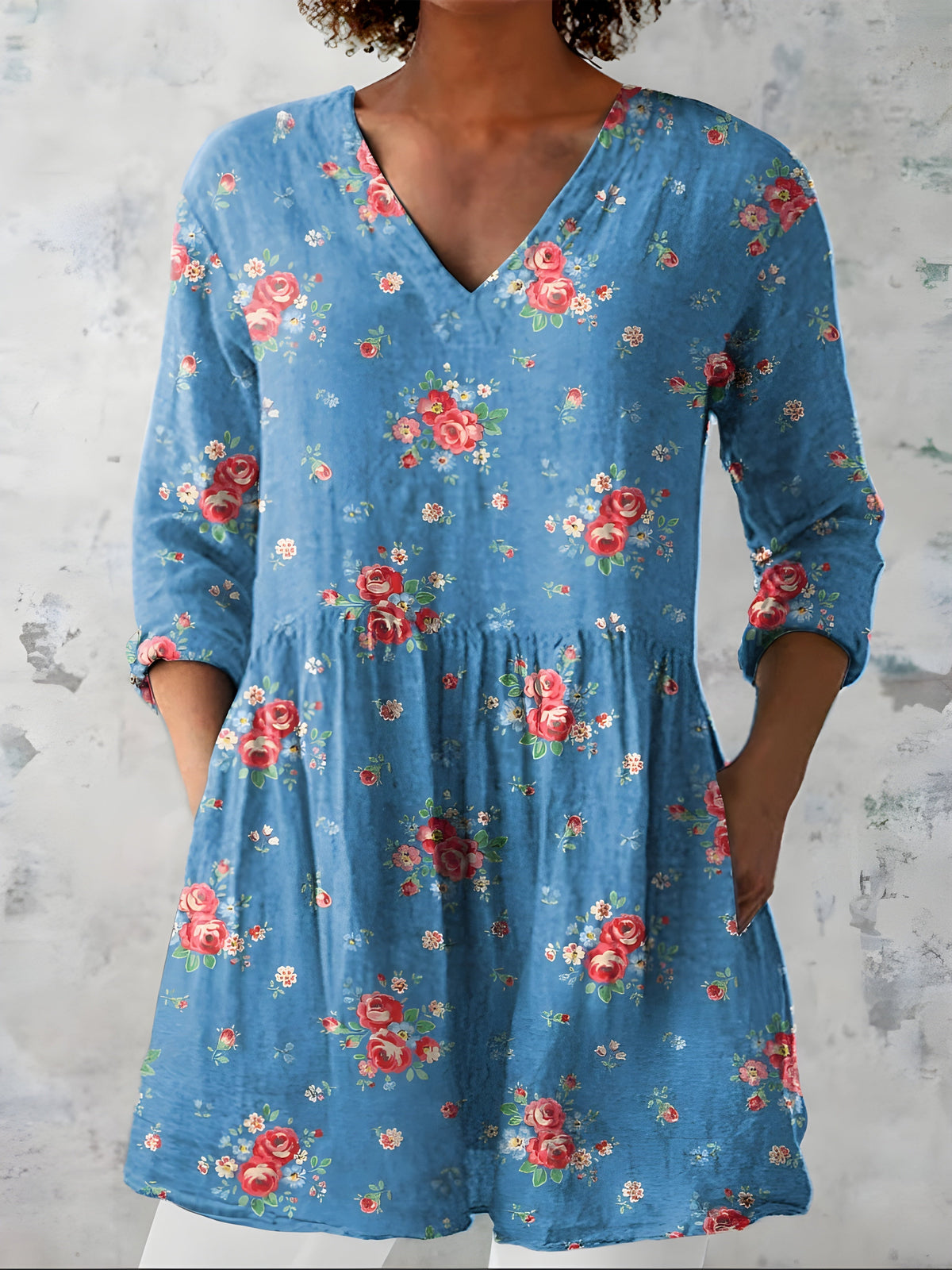 Lucia | Blusa Larga con Escote en V