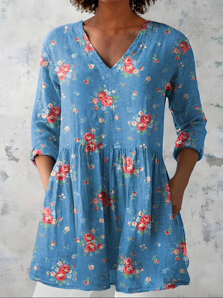 Lucia | Blusa Larga con Escote en V