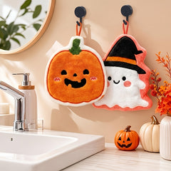 Calabaza y fantasma, Set de 2 toallas colgantes