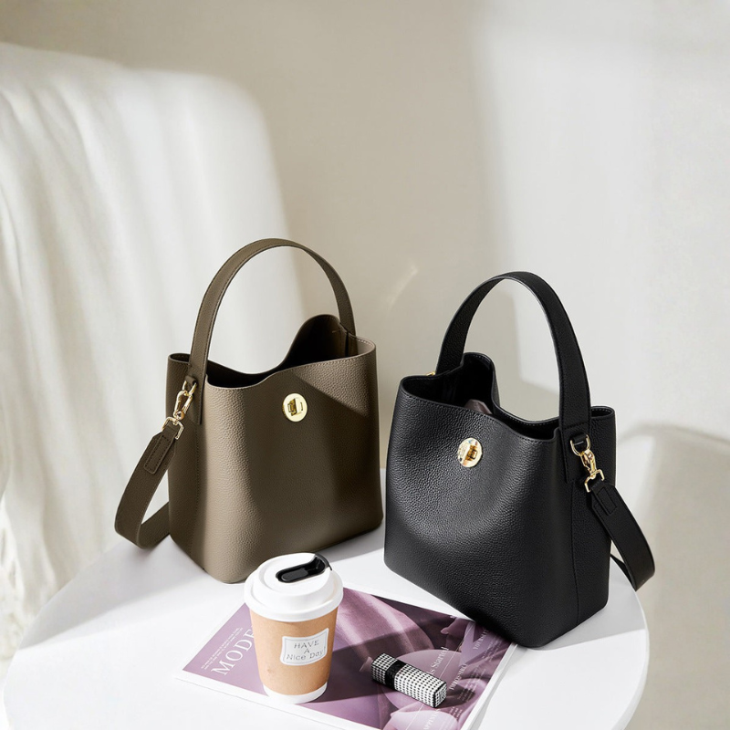 Bolso | Bandolera minimalista de piel de vaca suave para mujer