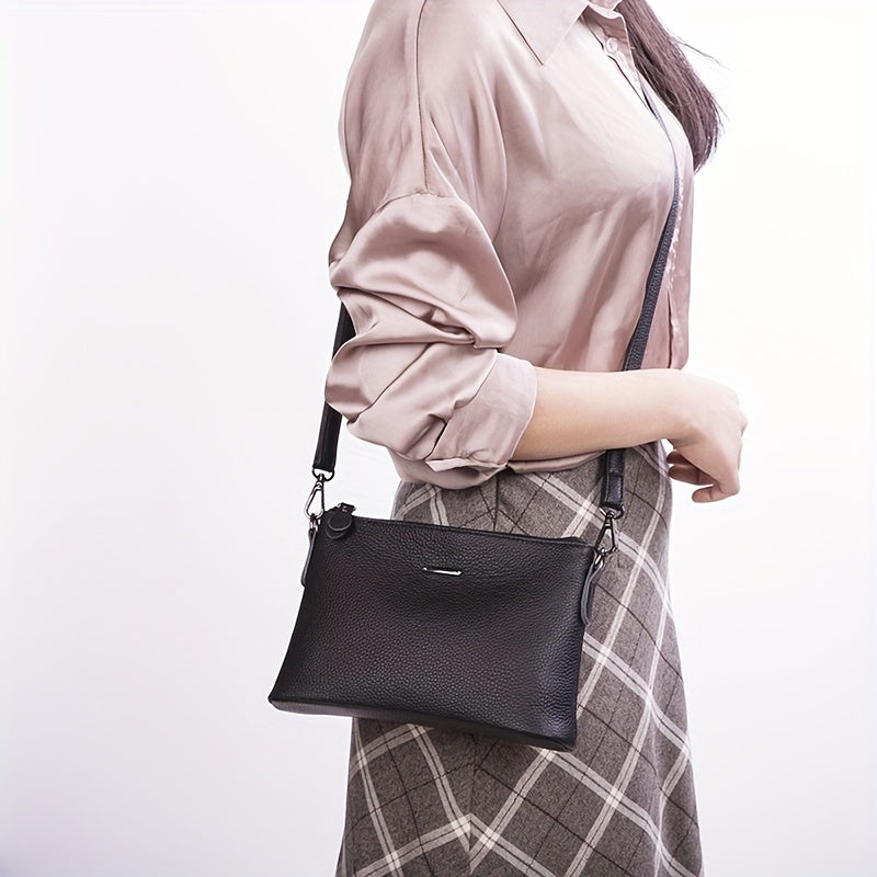 El | Elegante bolso bandolera de piel minimalista de Elena