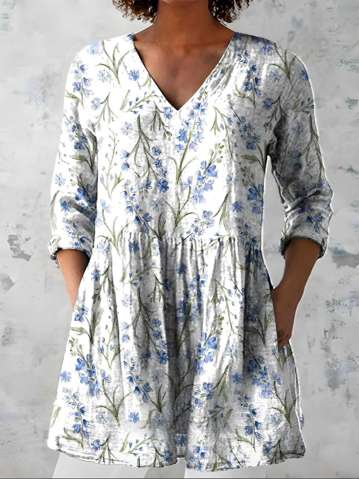 Lenora | Blusa Larga con Escote en V