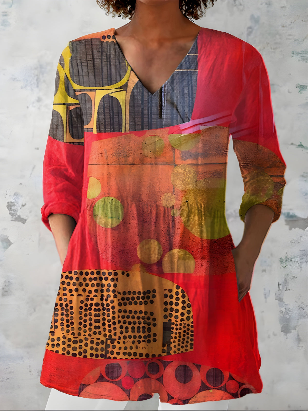 Maria | Blusa Larga con Escote en V