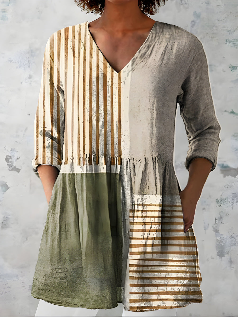 Natalie | Blusa Larga con Escote en V