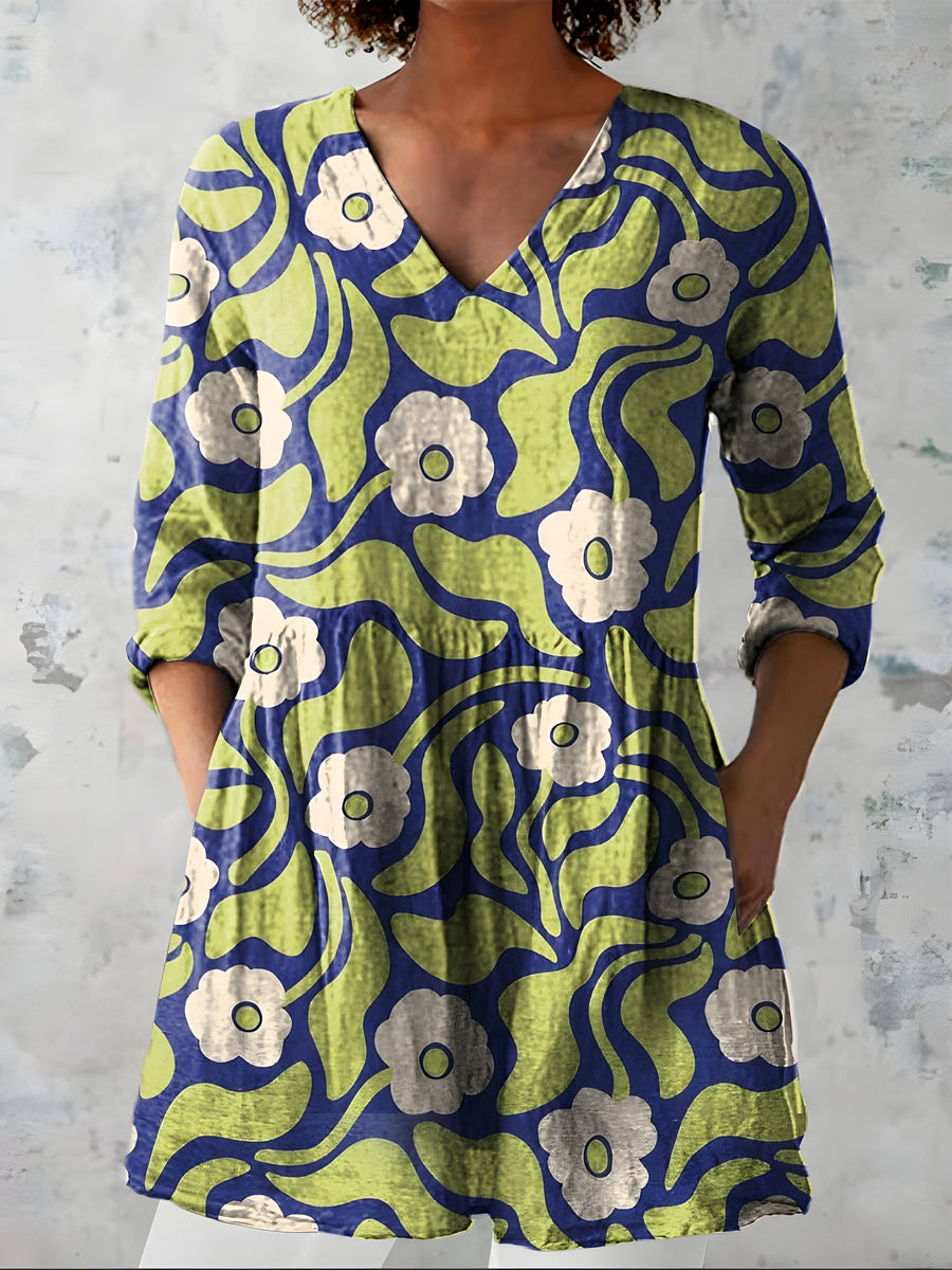 Stephanie | Blusa Larga con Escote en V
