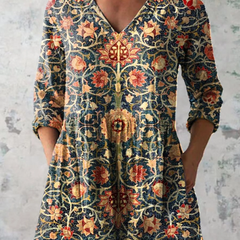 Liora | Blusa Amplia con Estampado Vibrante