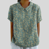Elisabeth | Blusa de hojas elegante y cómoda