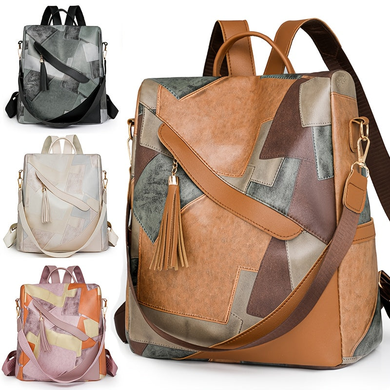 Petronilla | Mochila Antirrobo de Patchwork