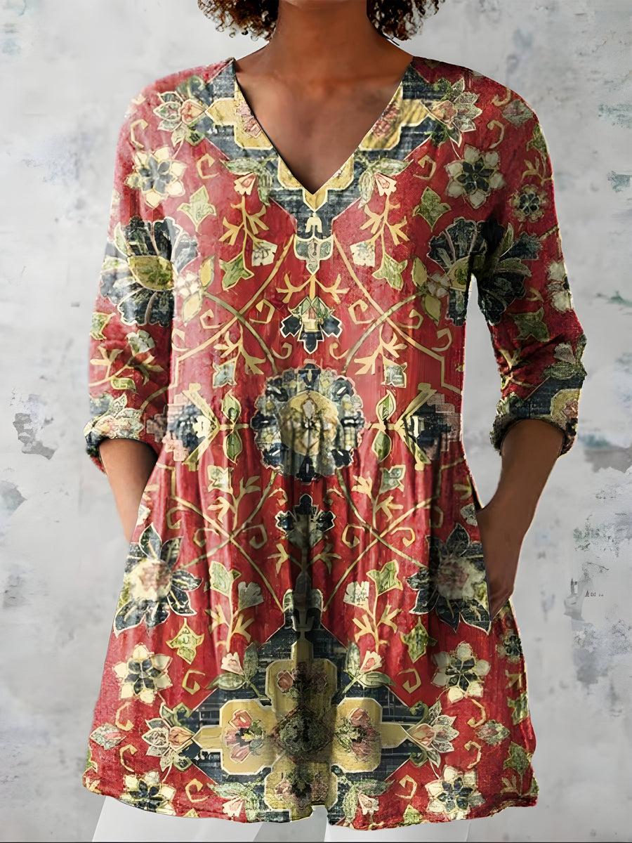Amoura | Blusa Larga con Escote en V