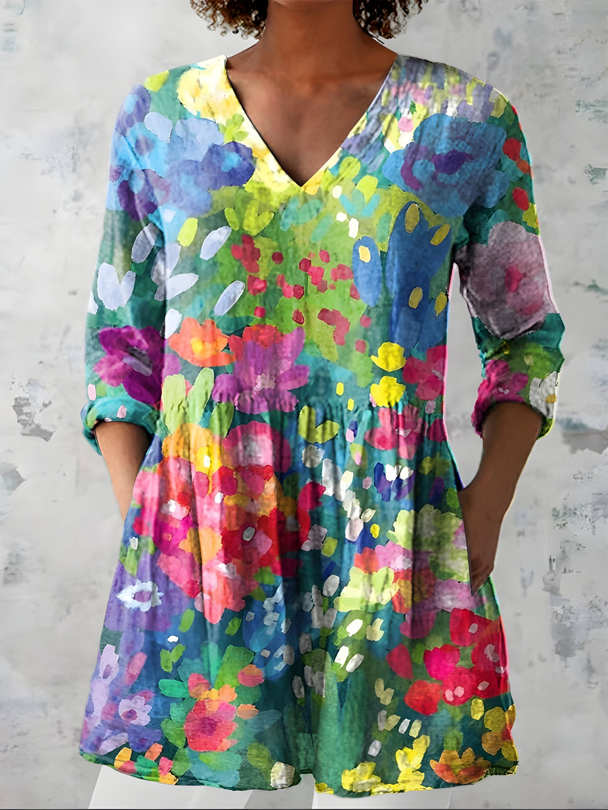 Millie | Blusa Larga con Escote en V