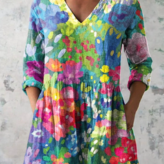 Eden | Blusa Oversize con Estampado Vibrante