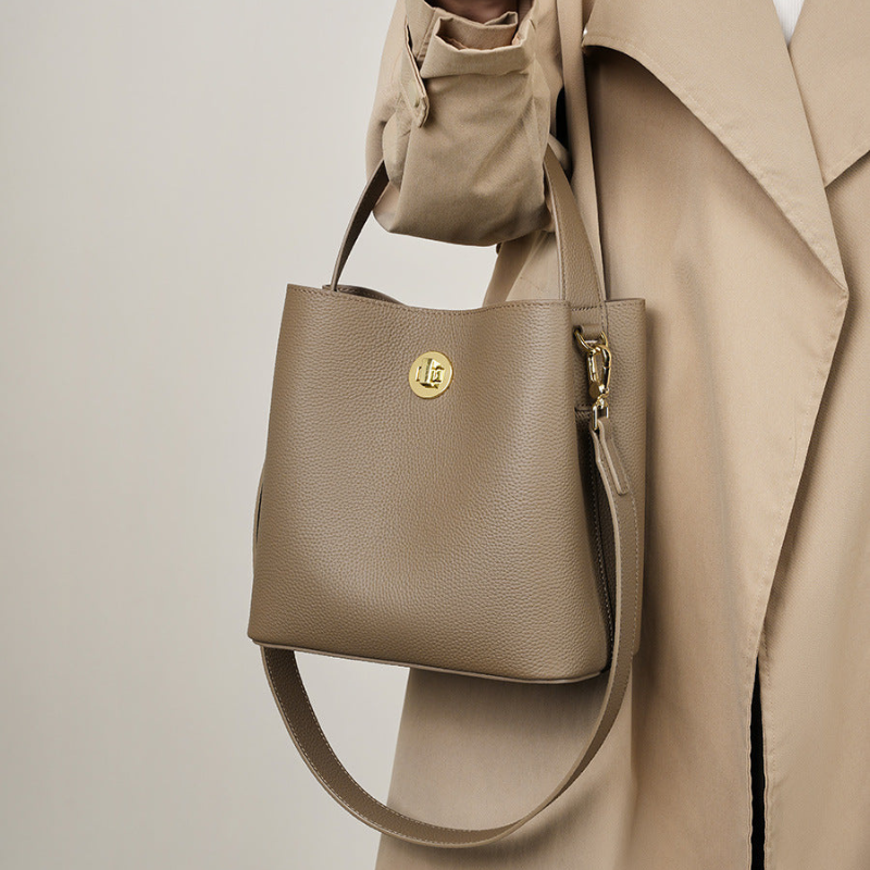 Bolso | Bandolera minimalista de piel de vaca suave para mujer