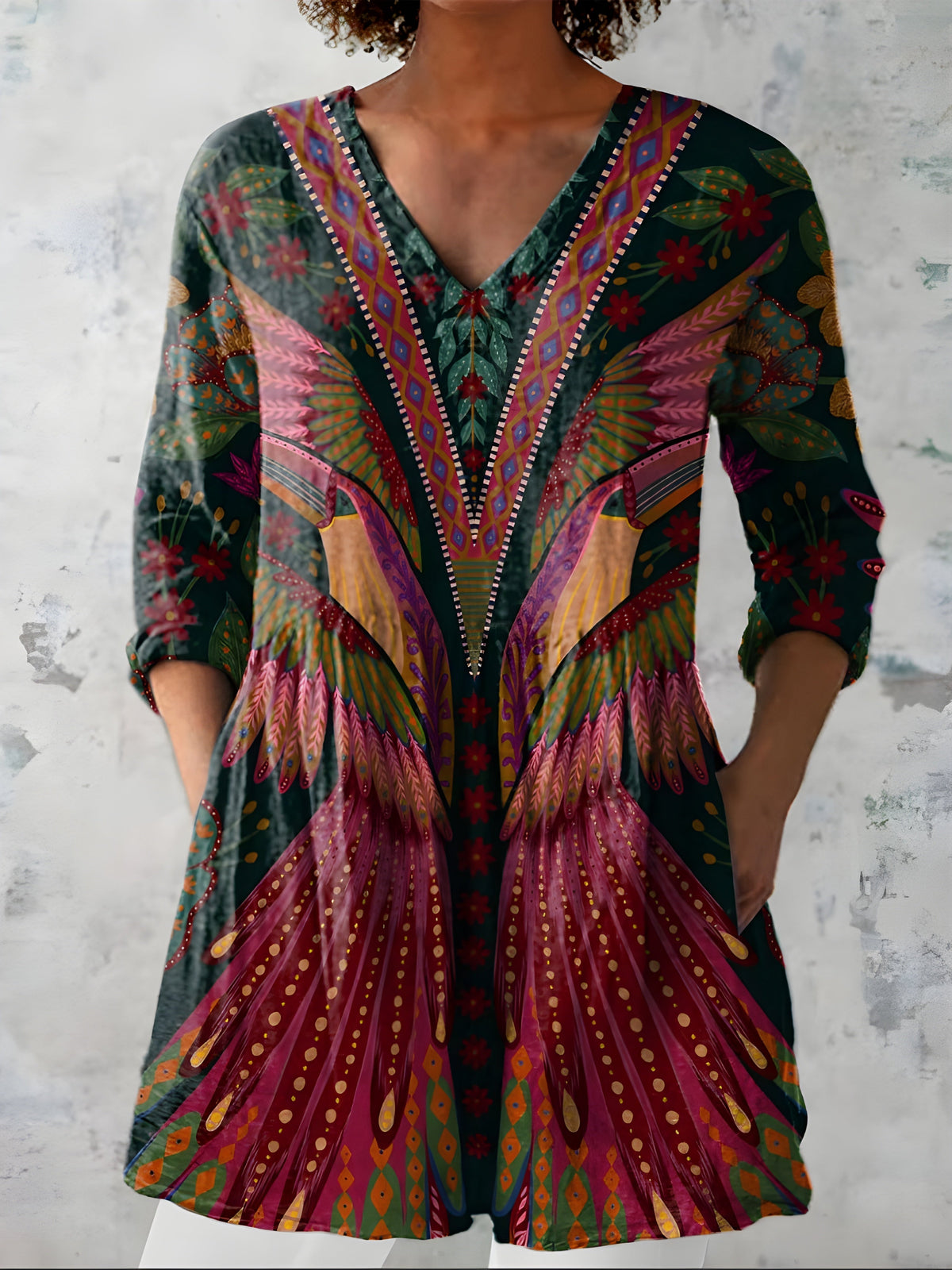 Jayla | Blusa Larga con Escote en V