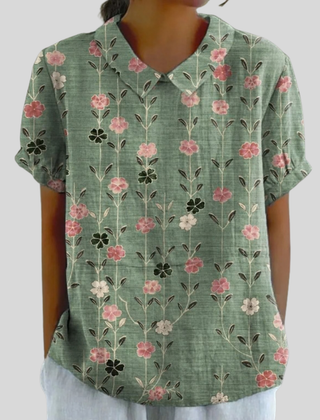 Rosa | Blusa Floral Elegante y Cómoda