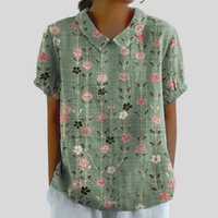 Rosa | Blusa floral elegante y cómoda