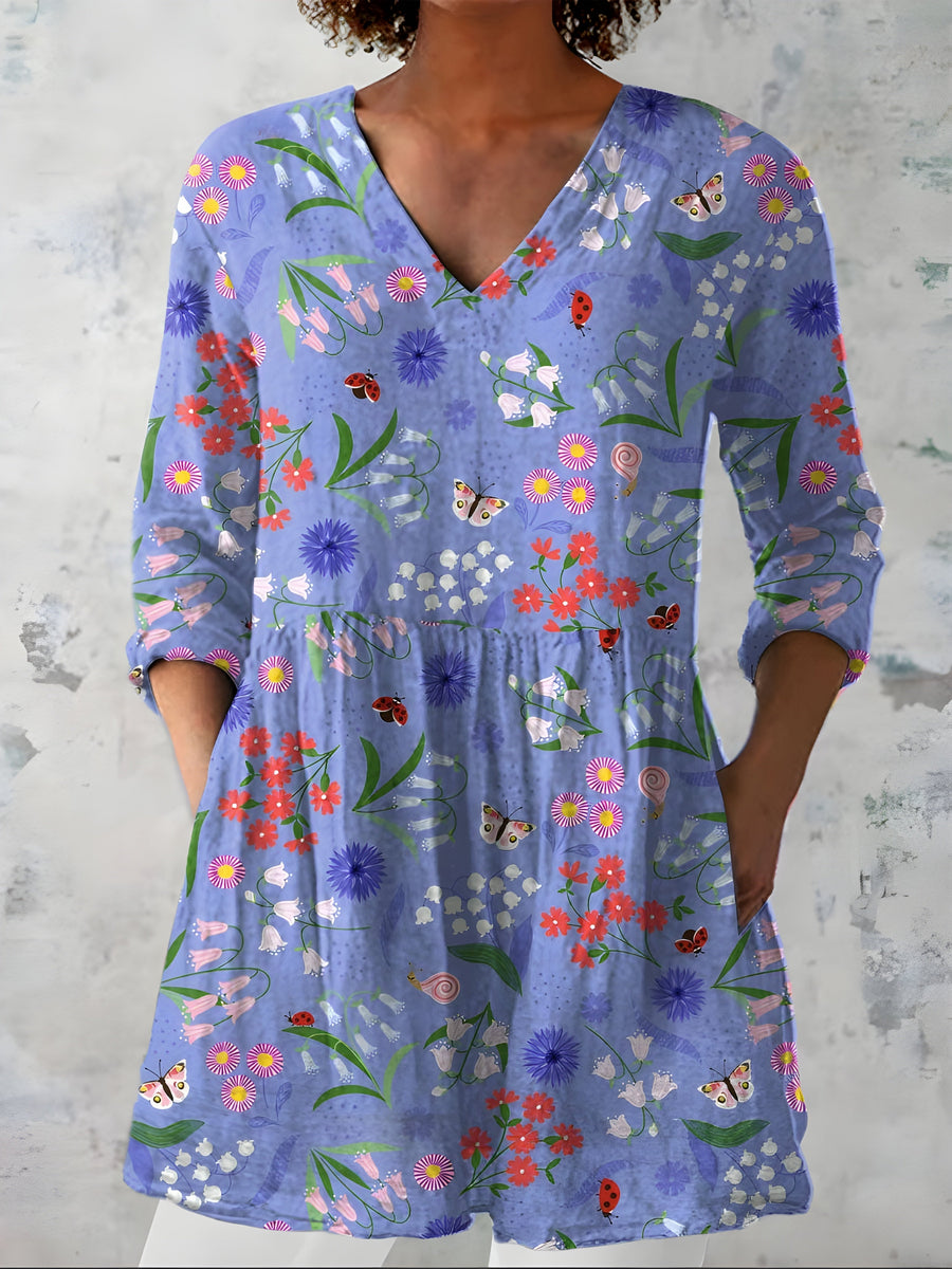 Josie | Blusa Larga con Escote en V