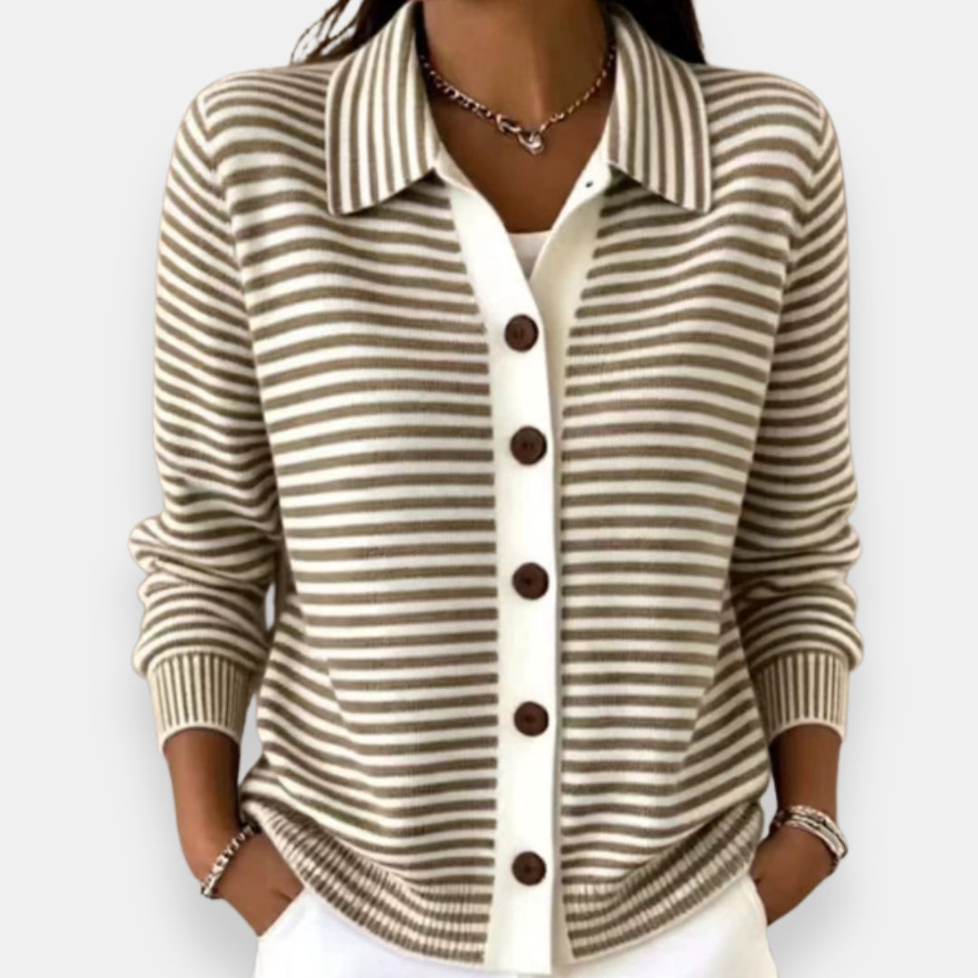 Ninetta | Cardigan a righe con bottoni
