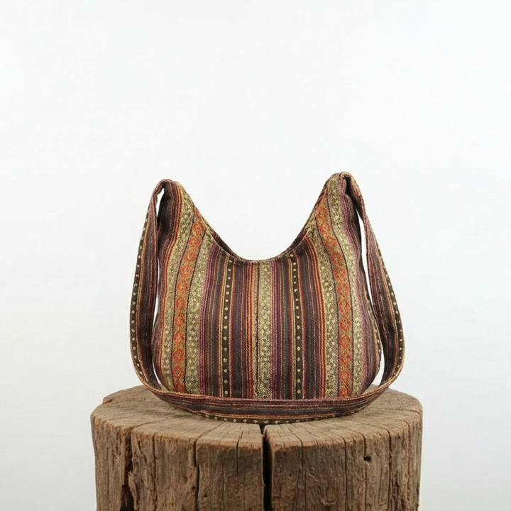 El espíritu bohemio de Maya | Bolso de hombro tejido