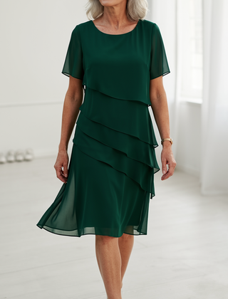 Juliette | Vestido elegante volante básico