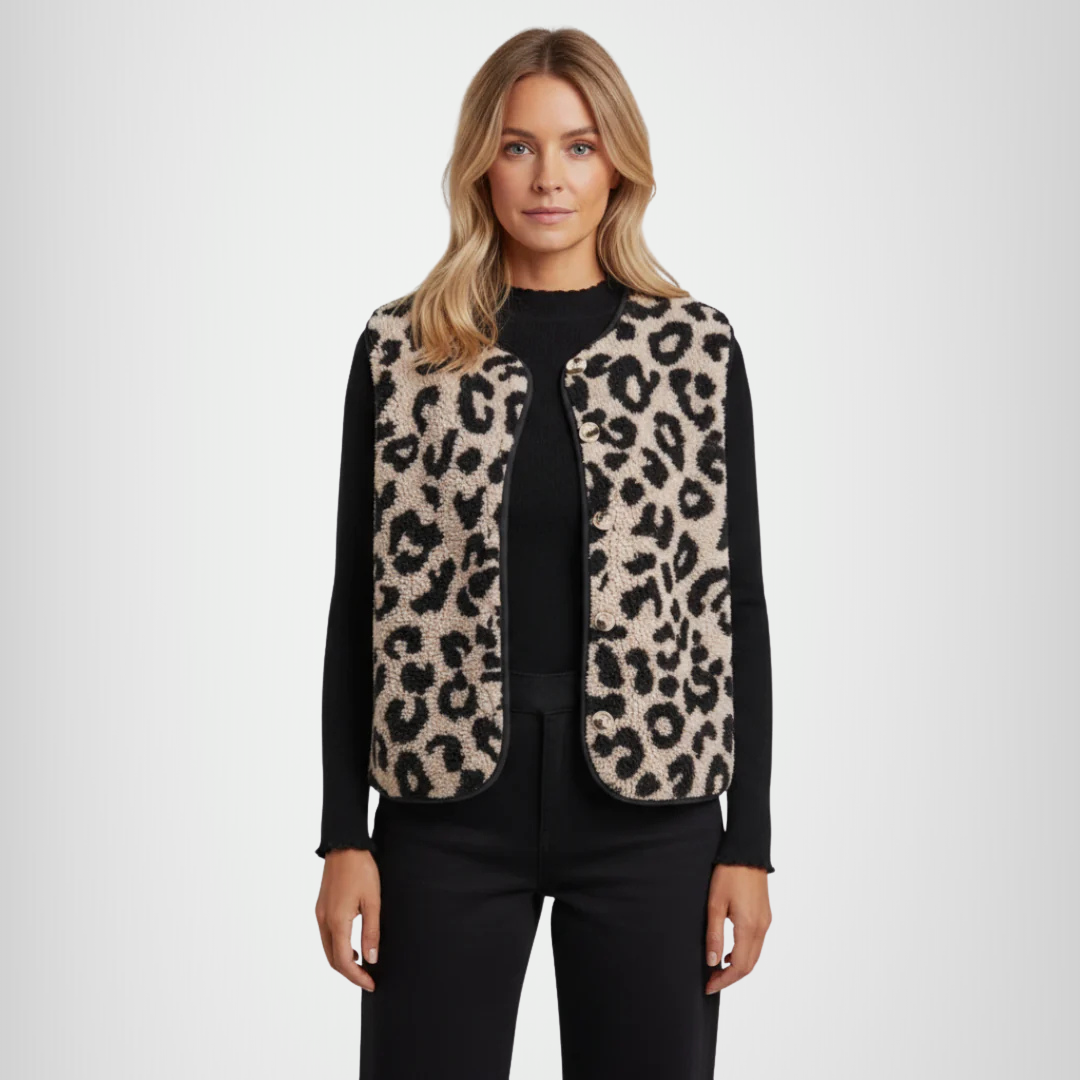 Amanda | Chaleco Leopardo