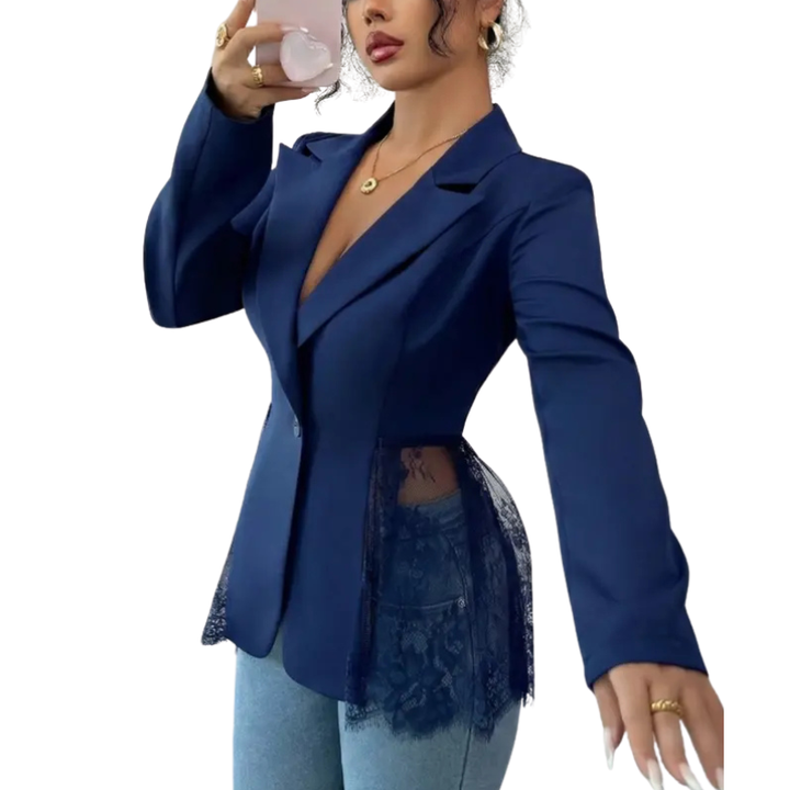 Carolina | Blazer elegante con detalles de encaje
