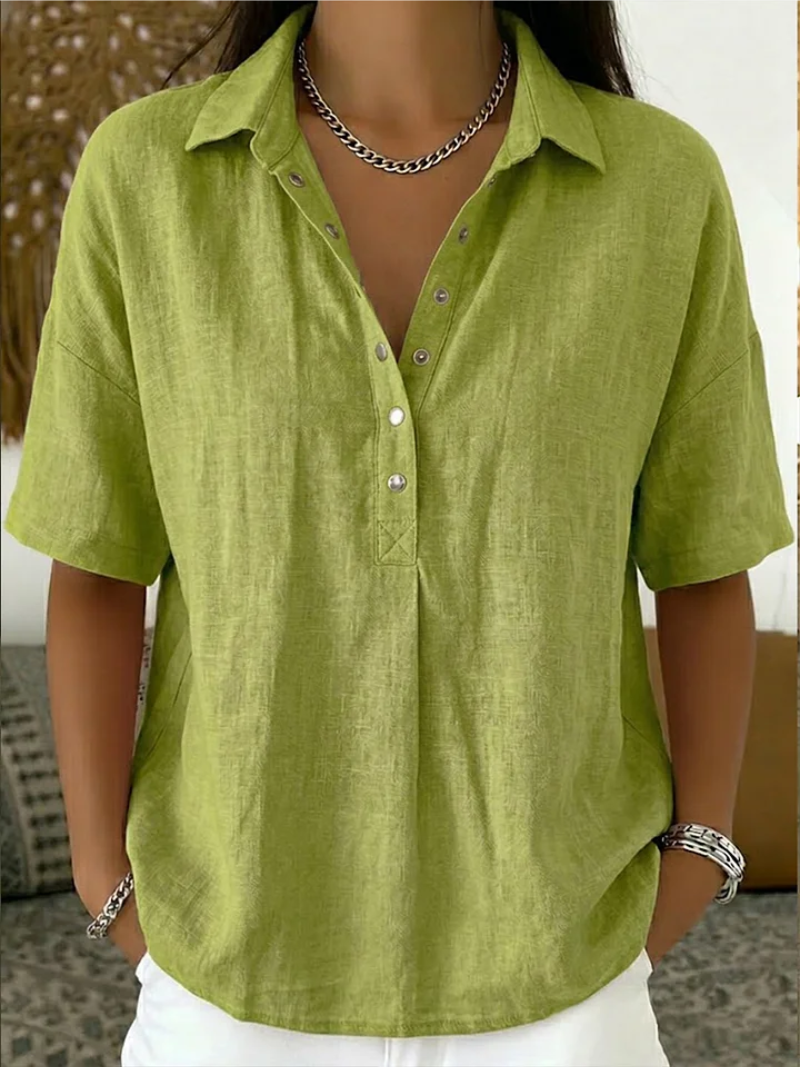 Sauce | Blusa con Collar y Botón
