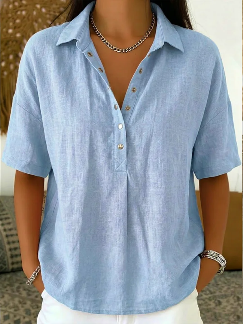 Sauce | Blusa con Collar y Botón