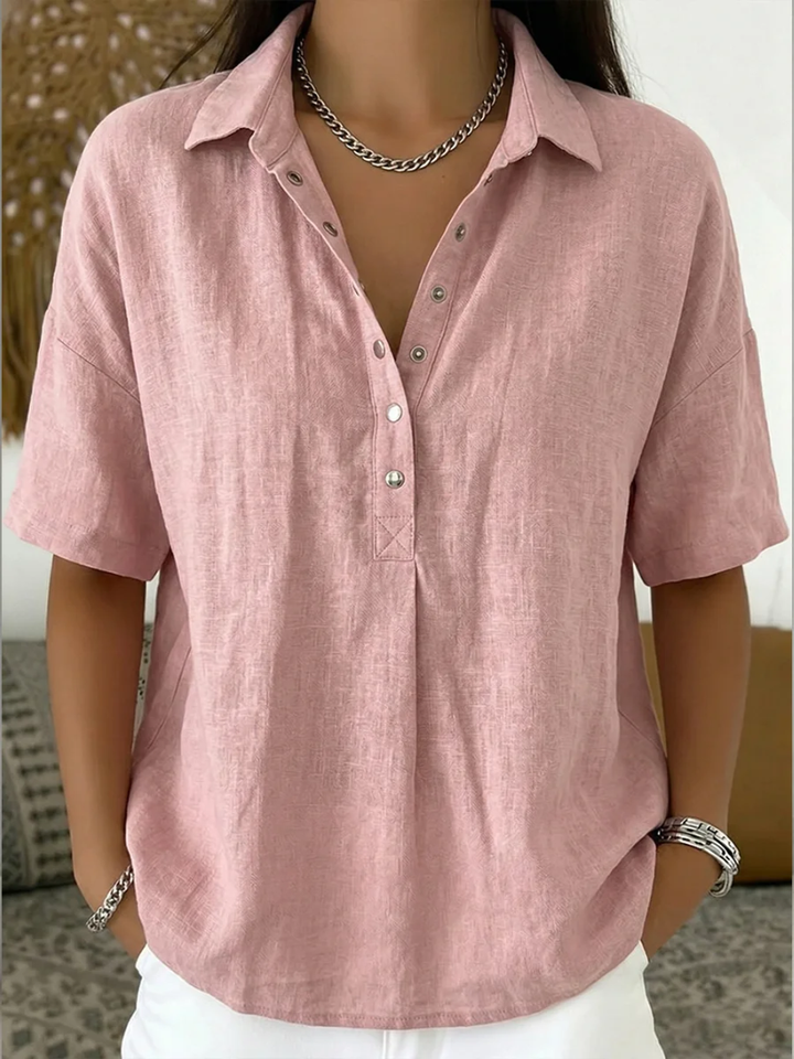 Sauce | Blusa con Collar y Botón