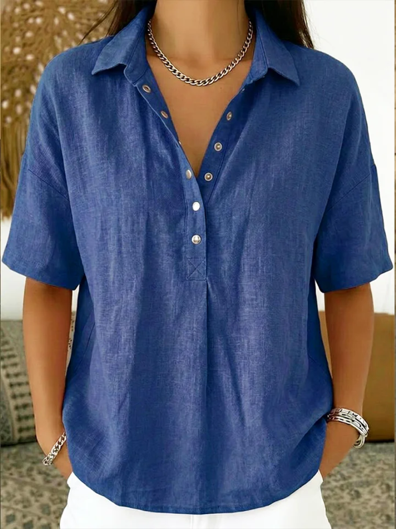 Sauce | Blusa con Collar y Botón