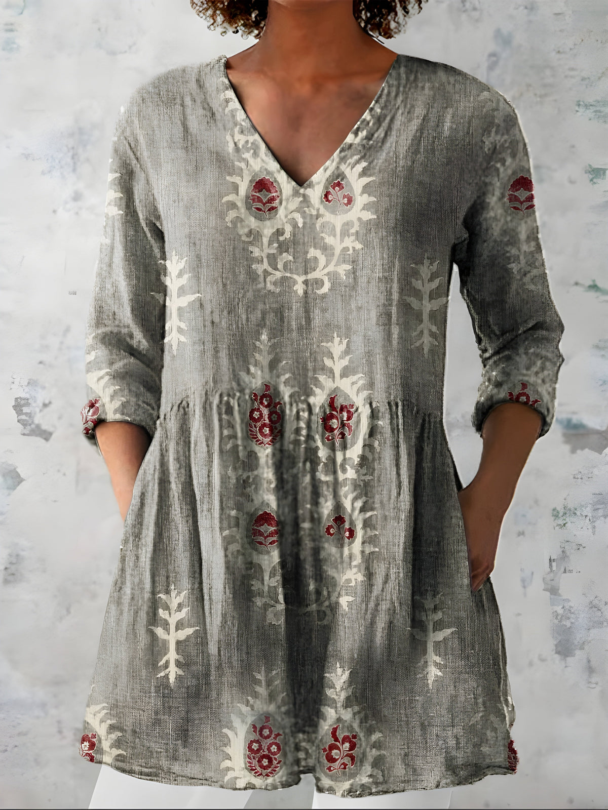 Everly | Blusa Larga con Escote en V