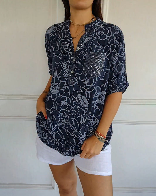 Cassie | Blusa con estampado floral