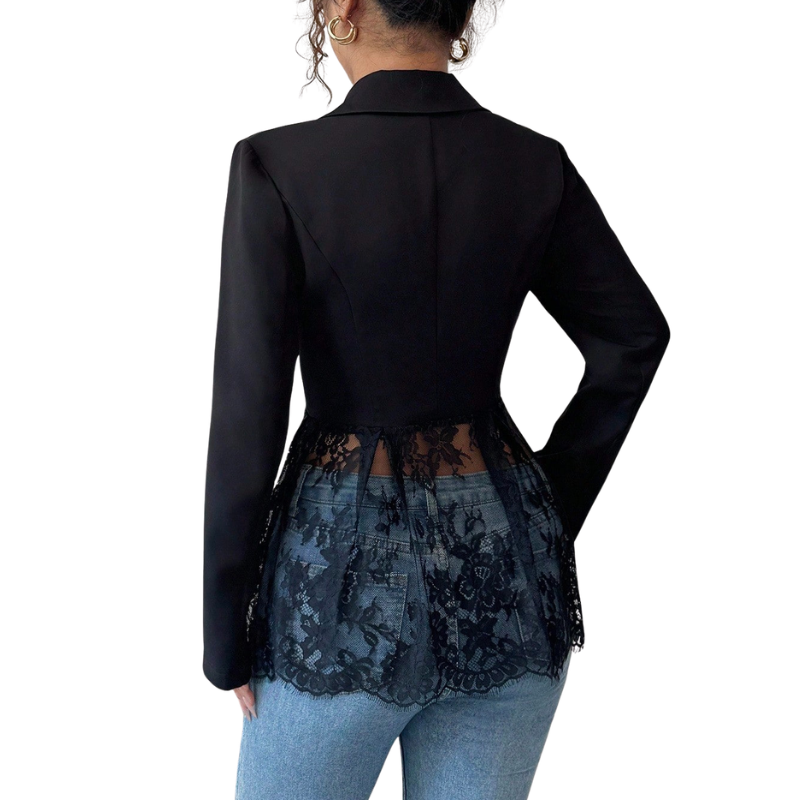 Carolina | Blazer elegante con detalles de encaje