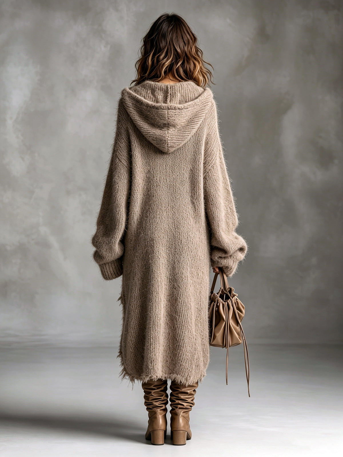 Vestido midi de punto Nieves, detalle