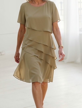 Juliette | Vestido elegante volante básico