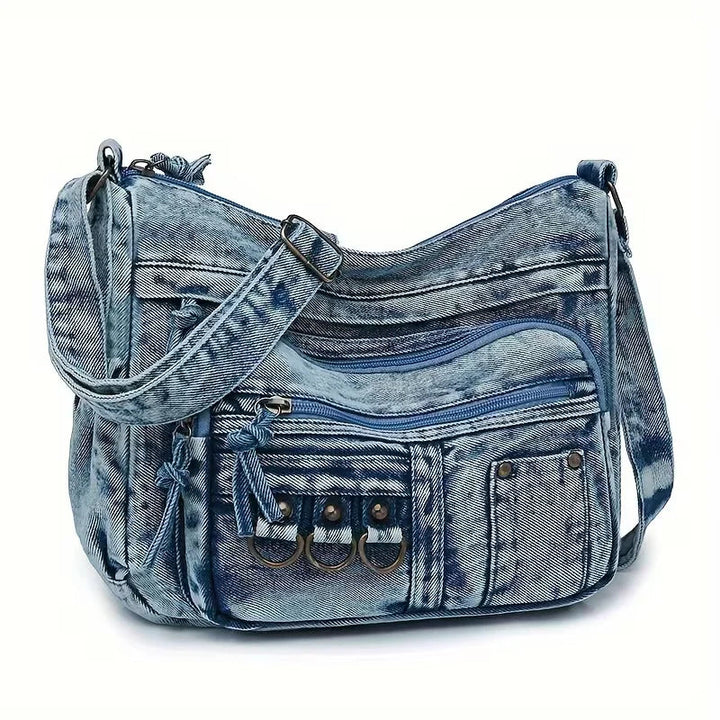 La brisa urbana de Jenna | Bolso de hombro vaquero