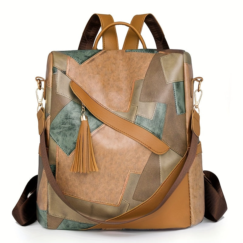 Petronilla | Mochila Antirrobo de Patchwork